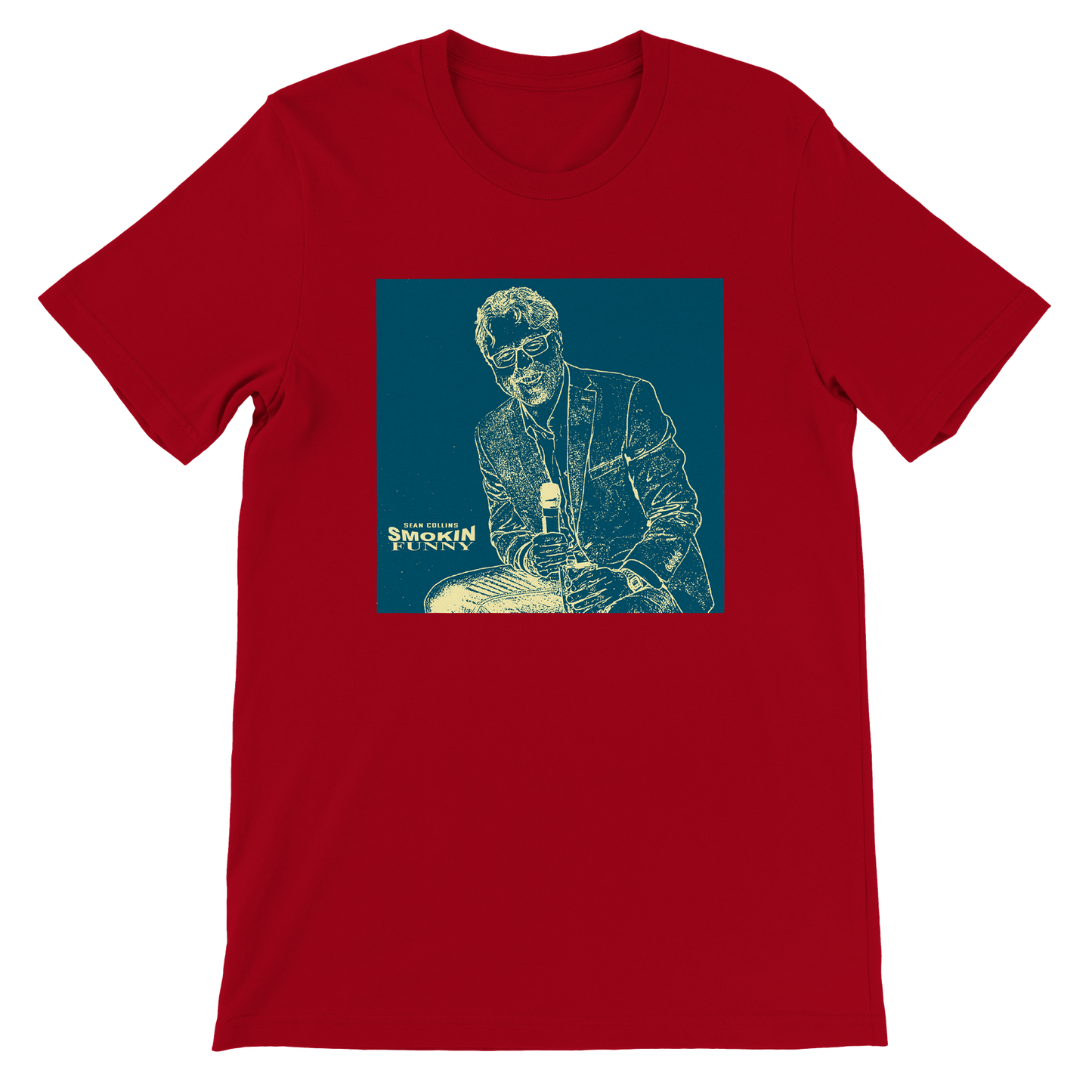 SEAN COLLINS - SMOKIN FUNNY - Premium Unisex Crewneck T-shirt