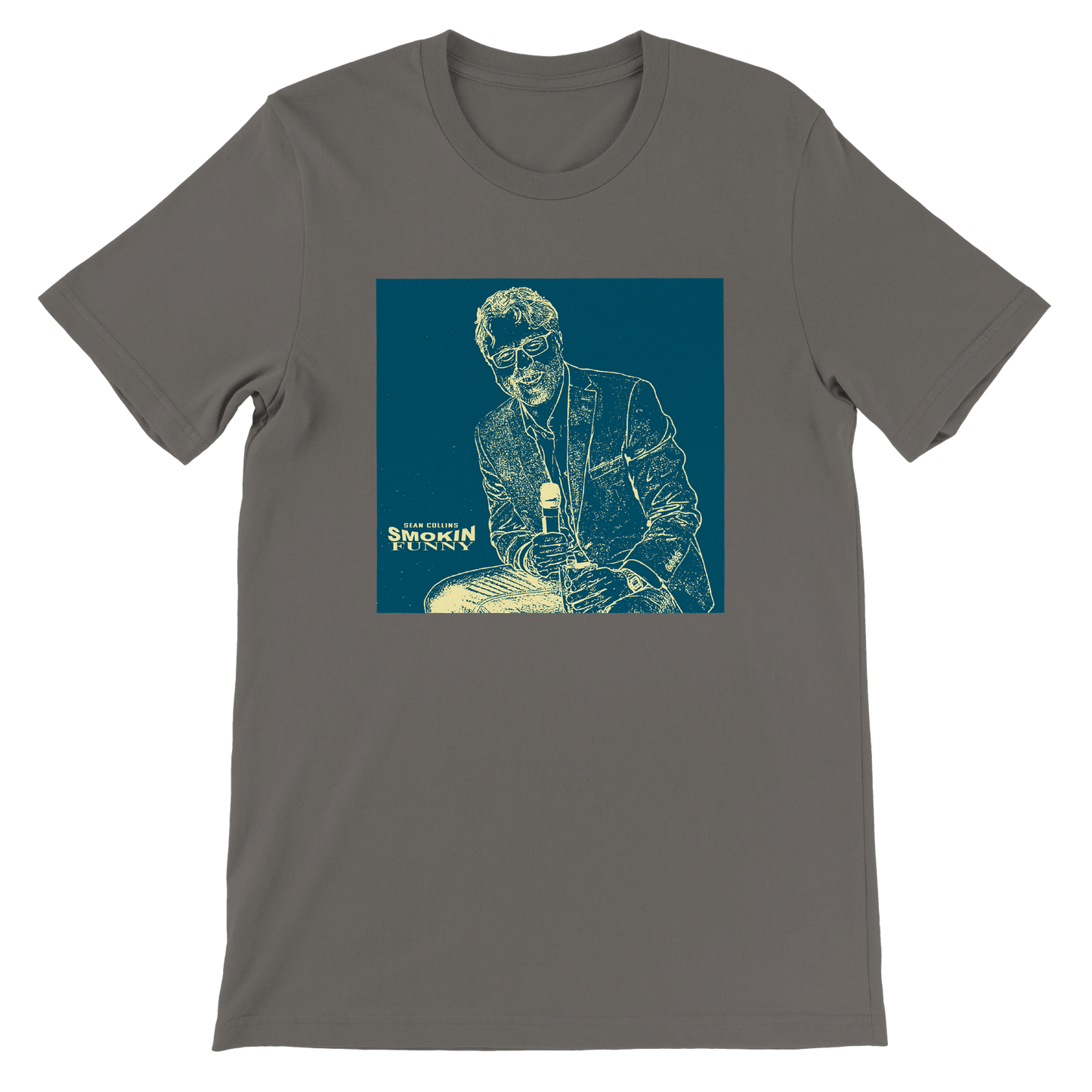 SEAN COLLINS - SMOKIN FUNNY - Premium Unisex Crewneck T-shirt