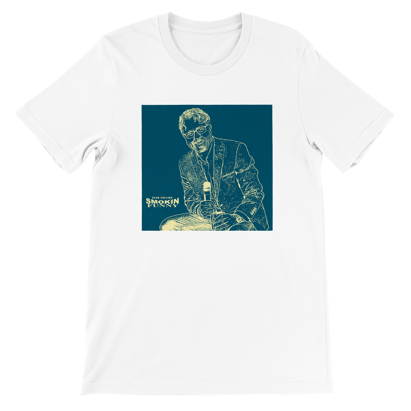 SEAN COLLINS - SMOKIN FUNNY - Premium Unisex Crewneck T-shirt