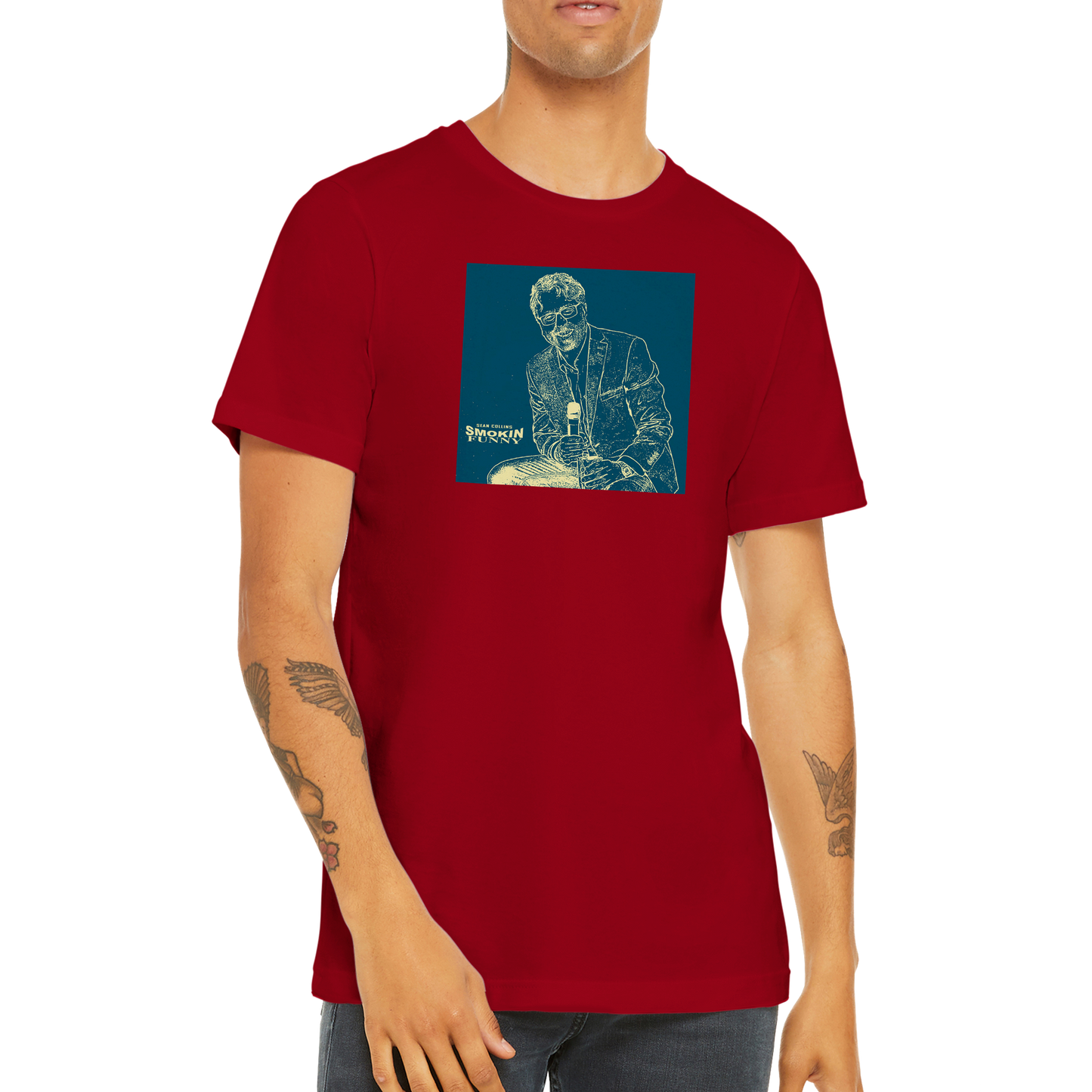 SEAN COLLINS - SMOKIN FUNNY - Premium Unisex Crewneck T-shirt