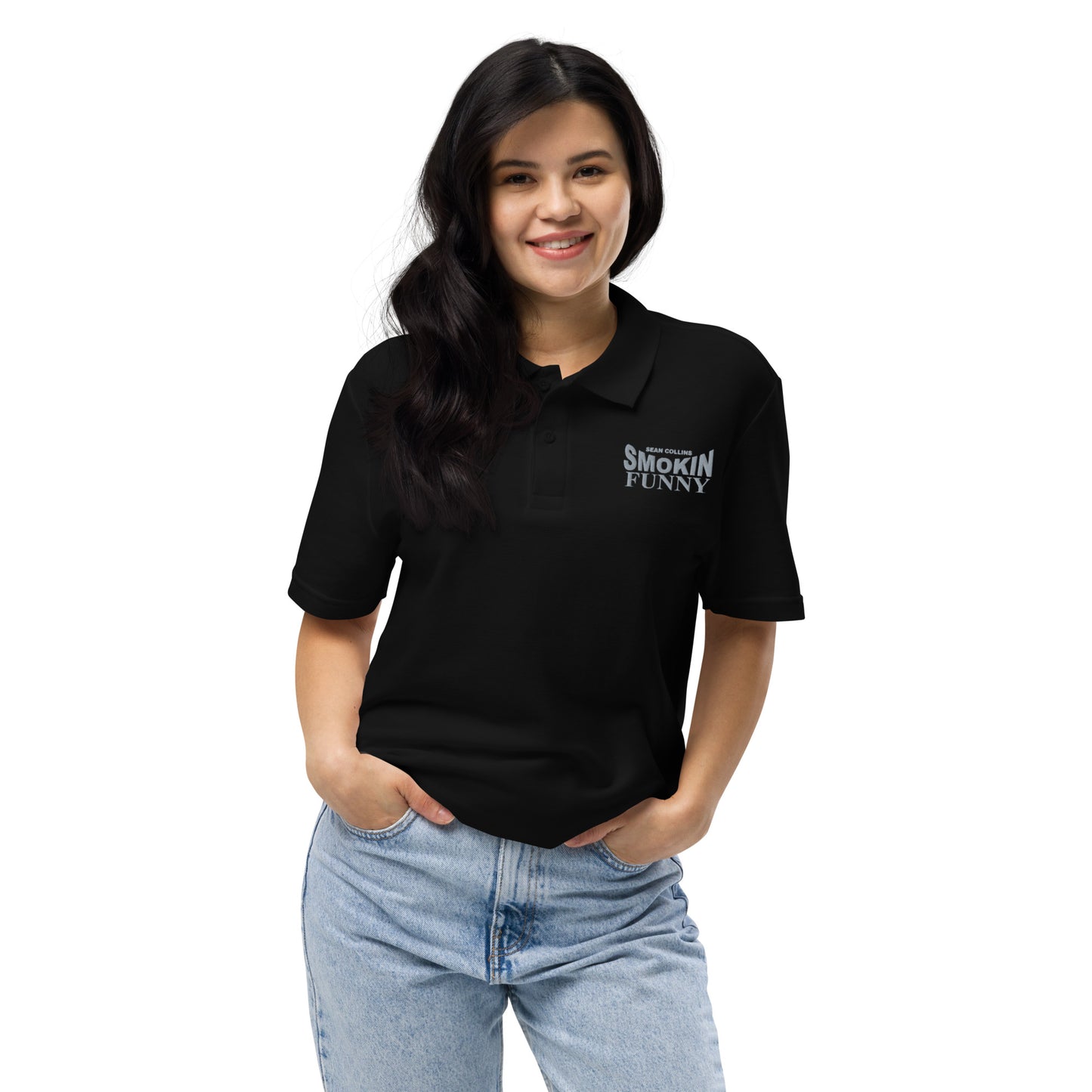 Sean Collins SMOKIN FUNNY - Unisex pique polo shirt