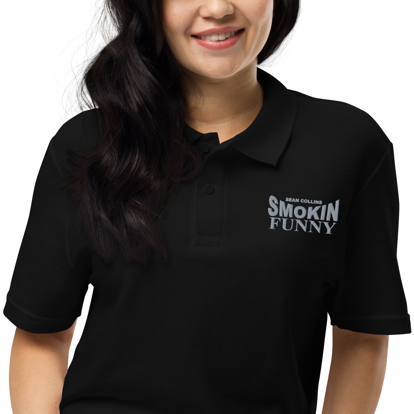 Sean Collins SMOKIN FUNNY - Unisex pique polo shirt