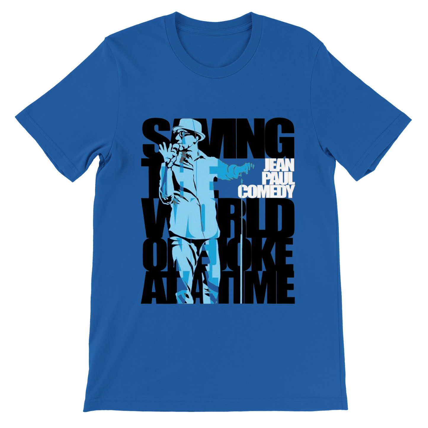 Jean Paul Comedy- Saving the world - Premium Unisex Crewneck T-shirt