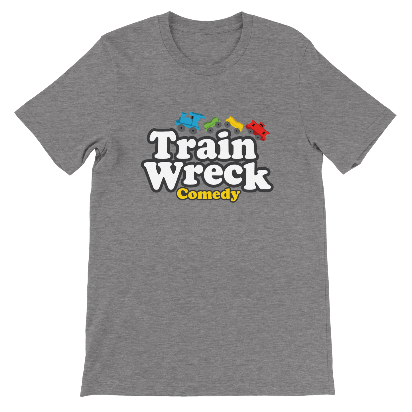 Train Wreck Comedy - Premium Unisex Crewneck T-shirt
