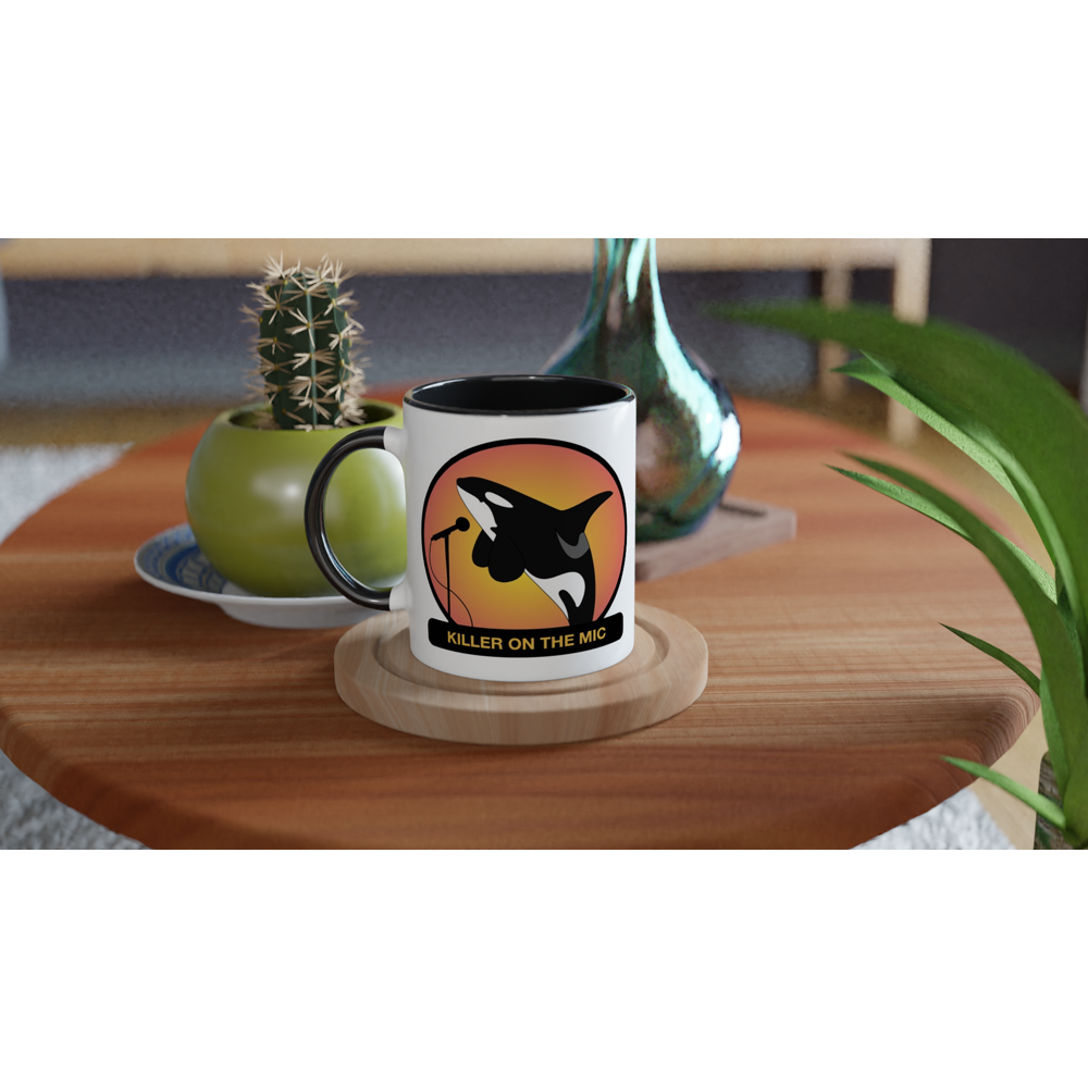 Killer on the Mic - White 11oz Ceramic Mug with Color Inside
