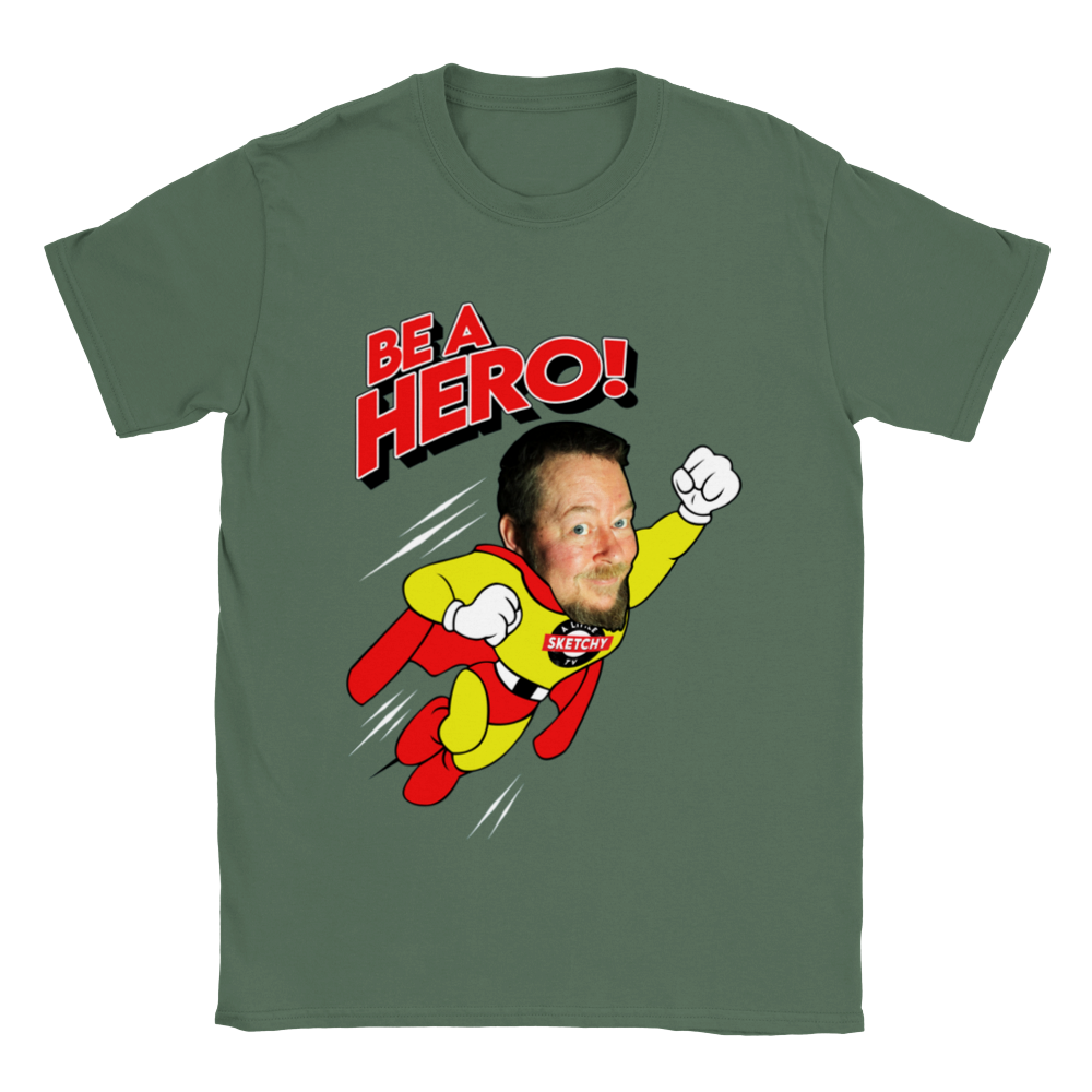 Sketchy Hero Chuck - Classic Unisex Crewneck T-shirt
