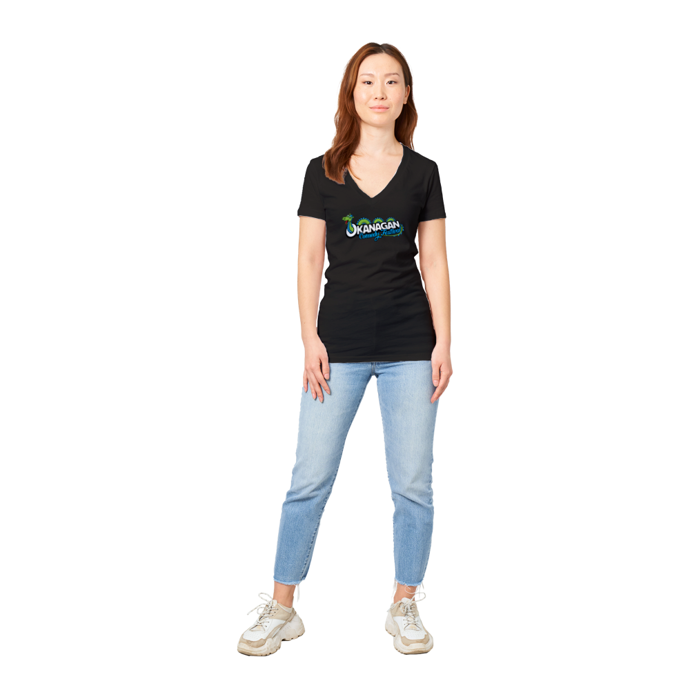 Okanagan Comedy Festival - Premium Womens V-Neck T-shirt