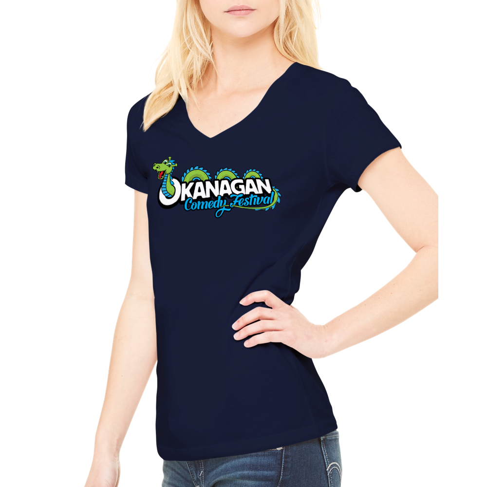 Okanagan Comedy Festival - Premium Womens V-Neck T-shirt