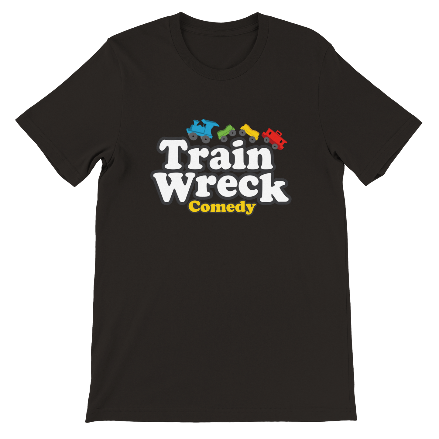 Train Wreck Comedy - Premium Unisex Crewneck T-shirt