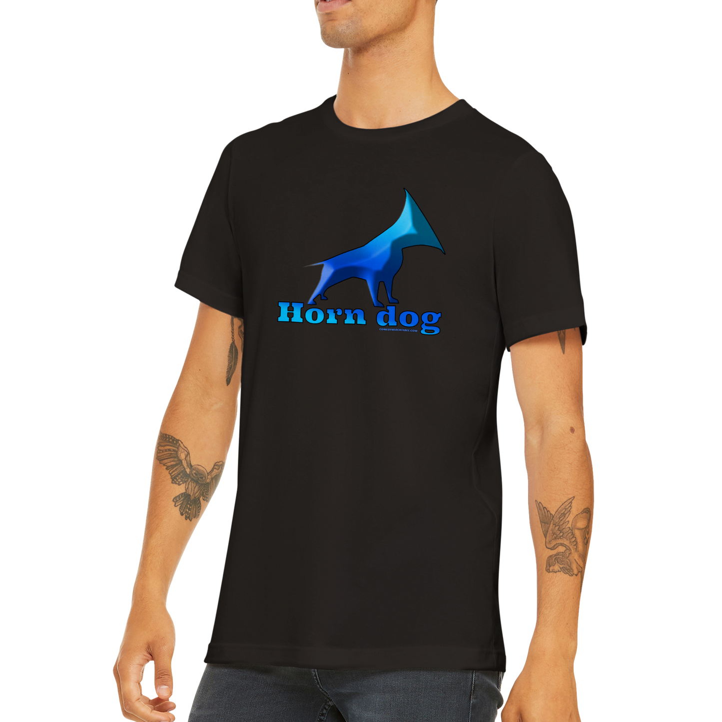 Chuck Byrn - The Horn Dog - Premium Unisex Crewneck T-shirt