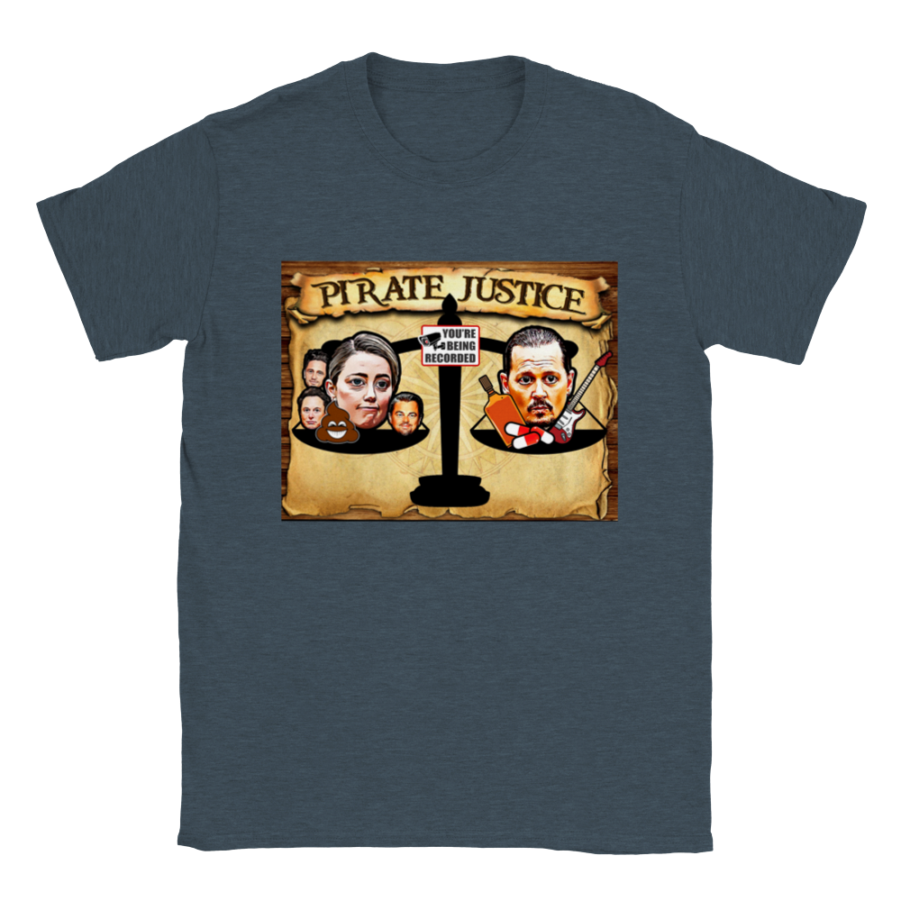 Depp VS Heard - Pirate Justice. Classic Unisex Crewneck T-shirt