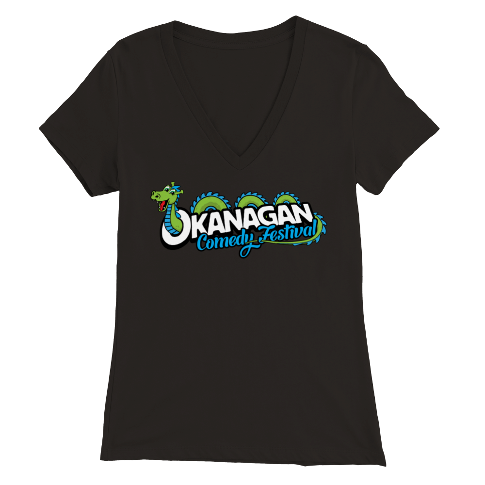Okanagan Comedy Festival - Premium Womens V-Neck T-shirt