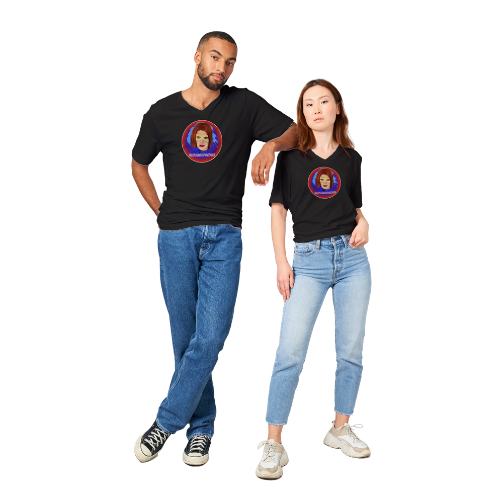 The Ma'am-O-Pause V! - Premium Unisex V-Neck T-shirt