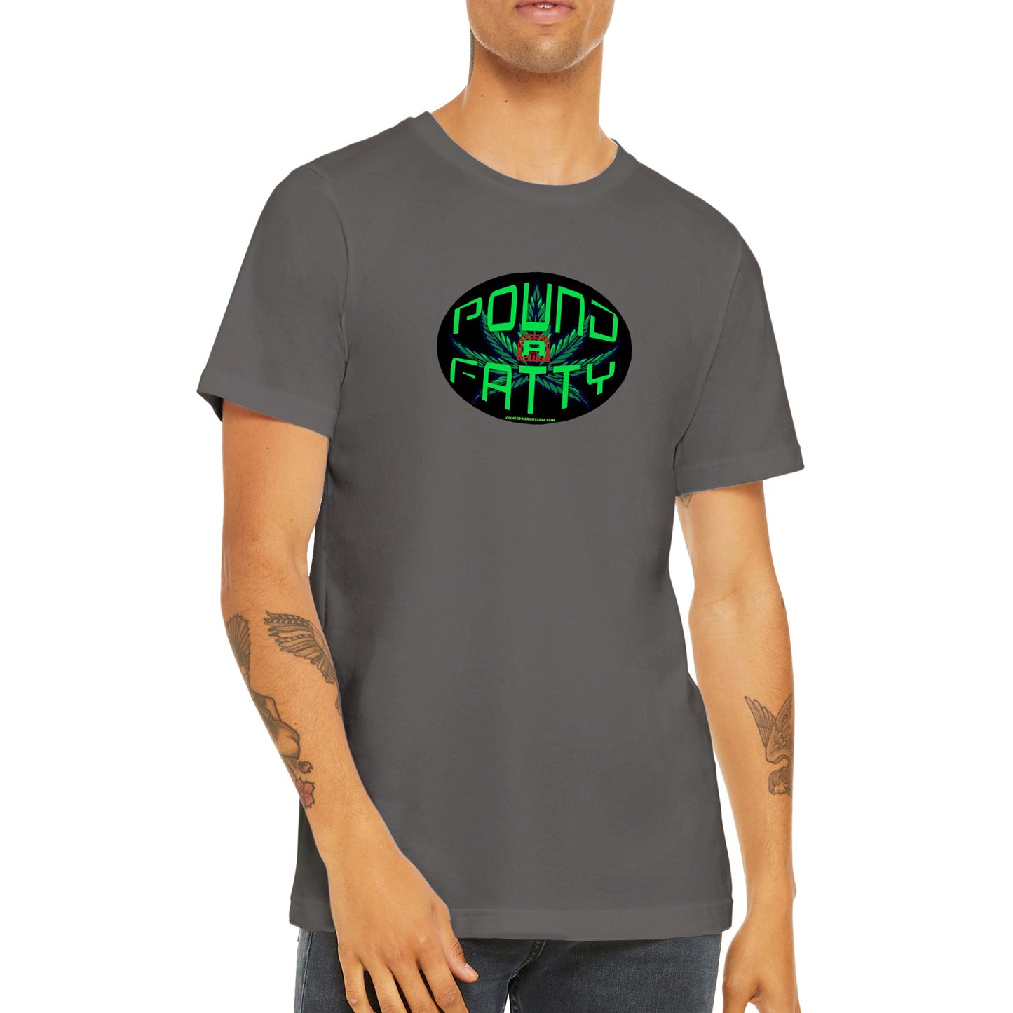 Chuck Byrn "Pound a Fatty" - Premium Unisex Crewneck T-shirt