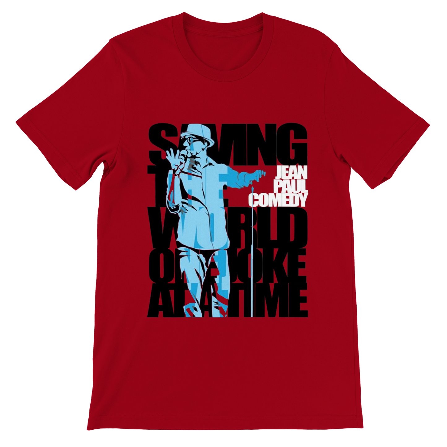 Jean Paul Comedy- Saving the world - Premium Unisex Crewneck T-shirt