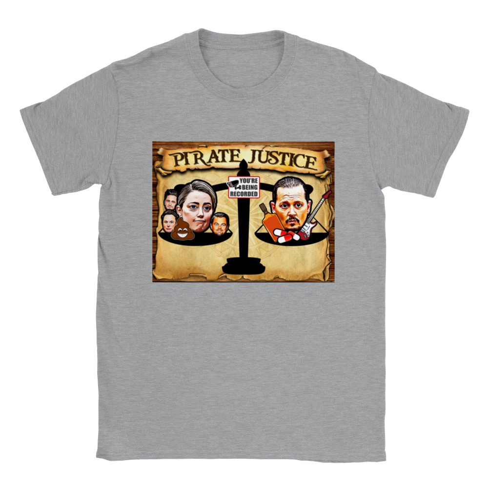 Depp VS Heard - Pirate Justice. Classic Unisex Crewneck T-shirt