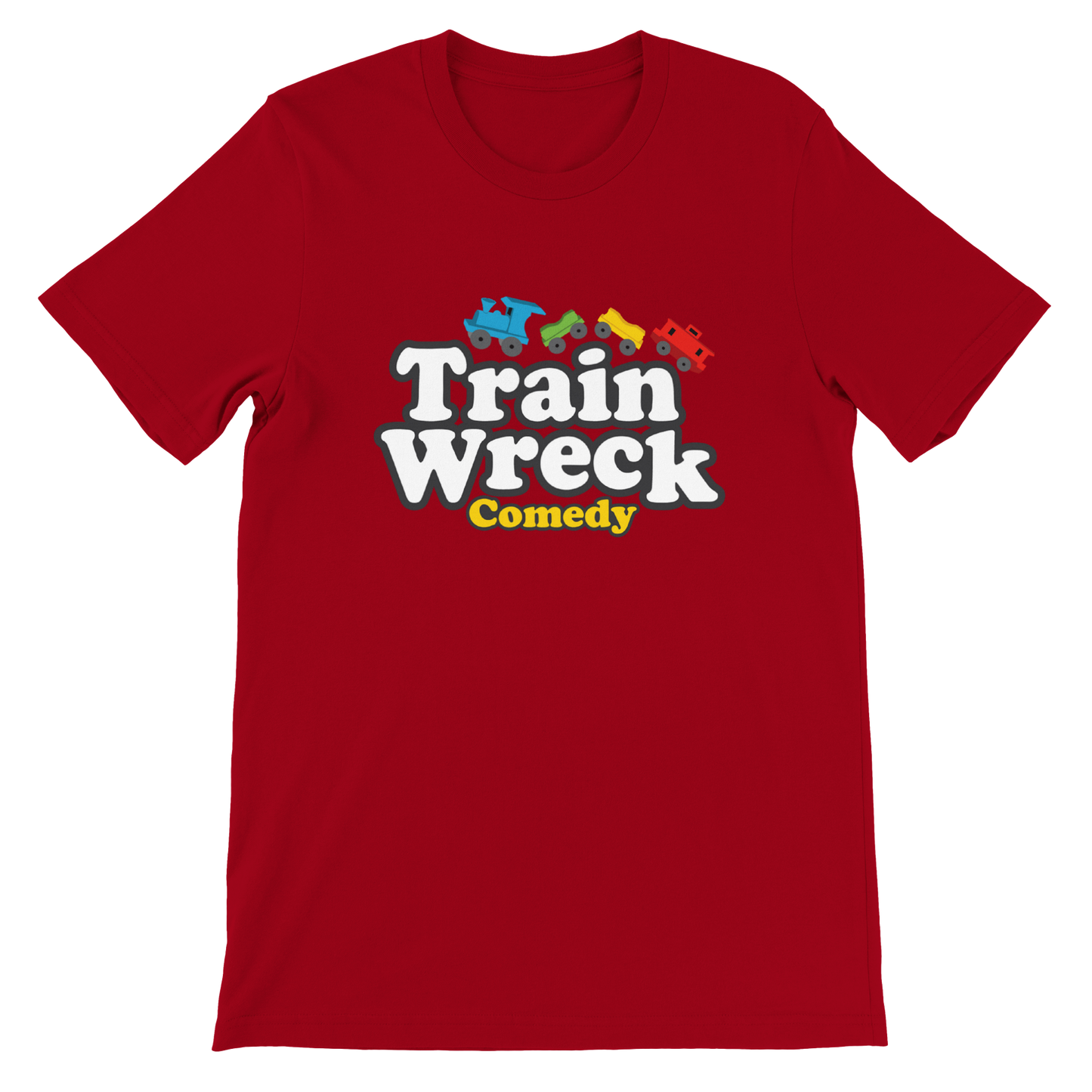 Train Wreck Comedy - Premium Unisex Crewneck T-shirt
