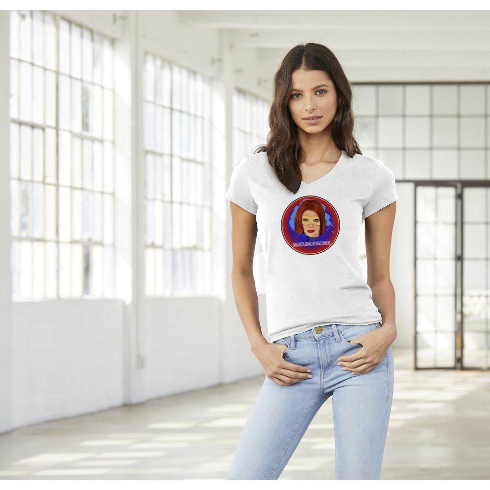The Ma'amopause V! - Premium Womens V-Neck T-shirt