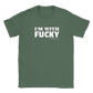 I'M WITH FUCKY (darrenfrost.com) - Classic Unisex Crewneck T-shirt