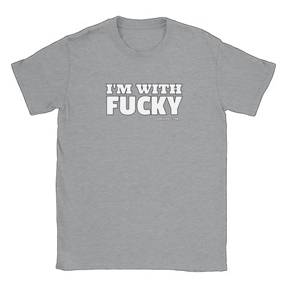 I'M WITH FUCKY (darrenfrost.com) - Classic Unisex Crewneck T-shirt