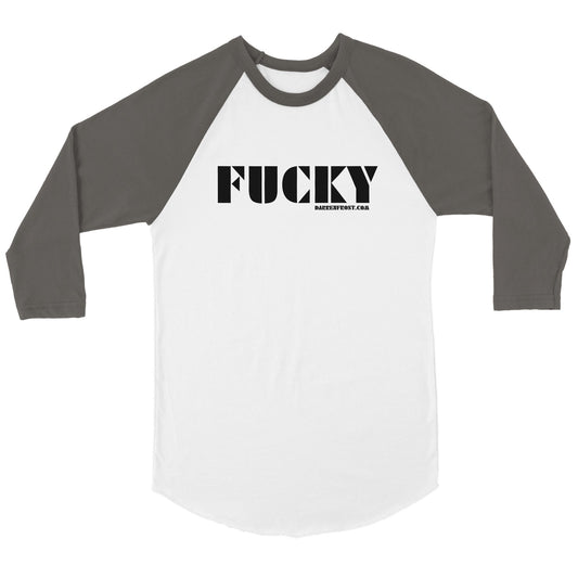 The funky FUCKY - Unisex 3/4 sleeve Raglan T-shirt