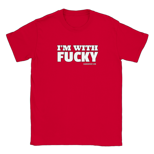 I'M WITH FUCKY (darrenfrost.com) - Classic Unisex Crewneck T-shirt