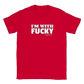 I'M WITH FUCKY (darrenfrost.com) - Classic Unisex Crewneck T-shirt