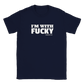 I'M WITH FUCKY (darrenfrost.com) - Classic Unisex Crewneck T-shirt
