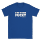 I'M WITH FUCKY (darrenfrost.com) - Classic Unisex Crewneck T-shirt