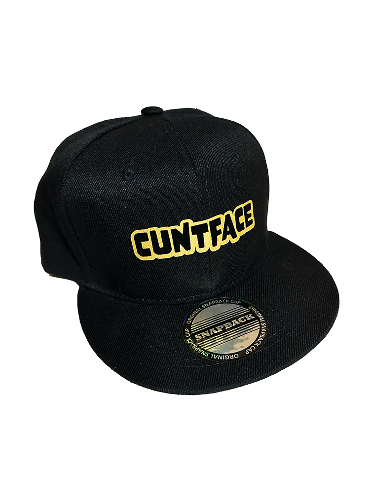 Cuntface - Gold and Black Custom flatbrim