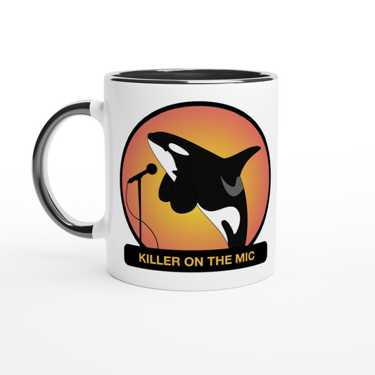 Killer on the Mic - White 11oz Ceramic Mug with Color Inside