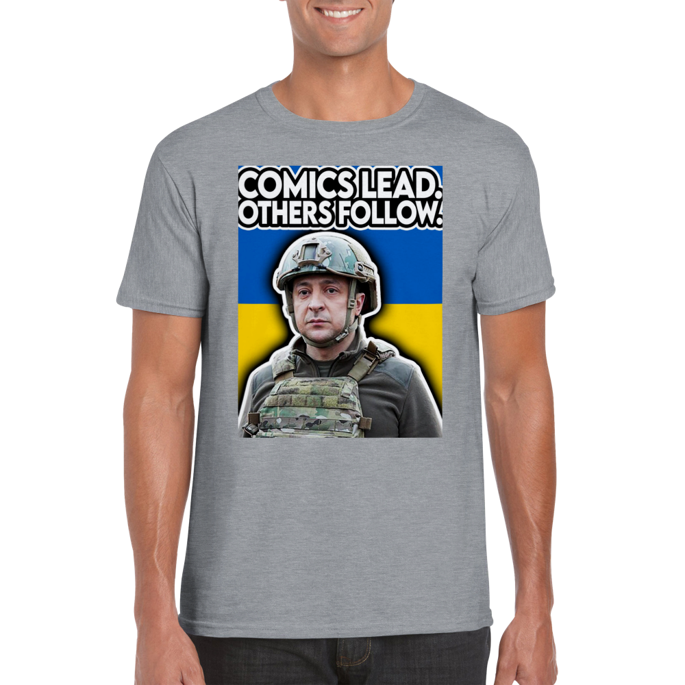 Comics Lead, Others Follow: Ukraine Edition - Classic Unisex Crewneck T-shirt