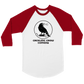 Cackling Crow Comedy - Unisex 3/4 sleeve Raglan T-shirt