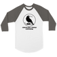 Cackling Crow Comedy - Unisex 3/4 sleeve Raglan T-shirt