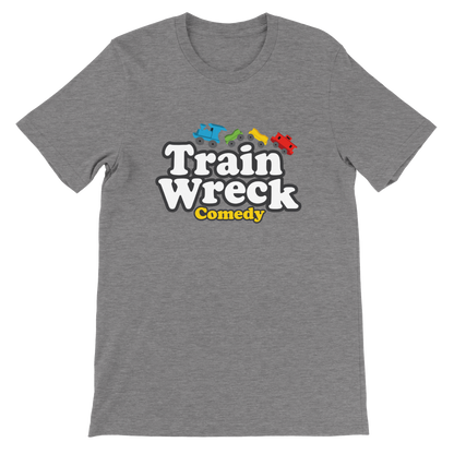 Train Wreck Comedy - Premium Unisex Crewneck T-shirt