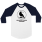 Cackling Crow Comedy - Unisex 3/4 sleeve Raglan T-shirt
