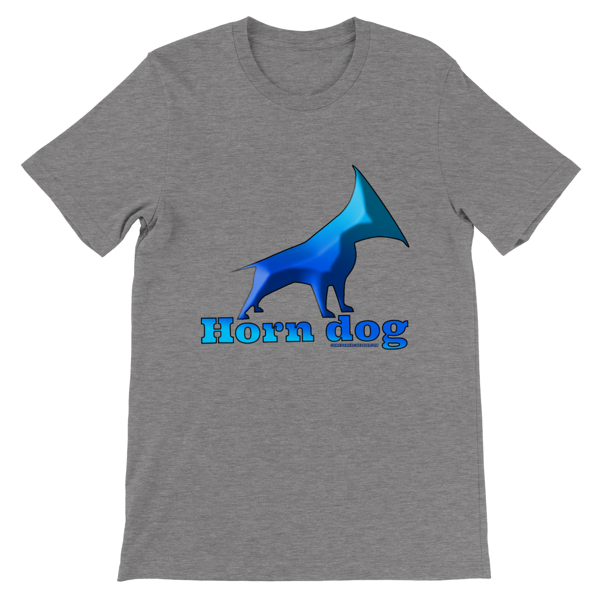 Grey shop horn dog