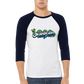 Okanaga Comedy Festival - Unisex 3/4 sleeve Raglan T-shirt
