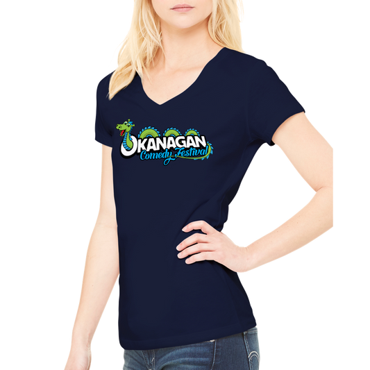 Okanagan Comedy Festival - Premium Womens V-Neck T-shirt