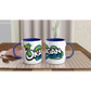 Okanagan Comedy Festival - White 11oz Ceramic Mug with Color Inside