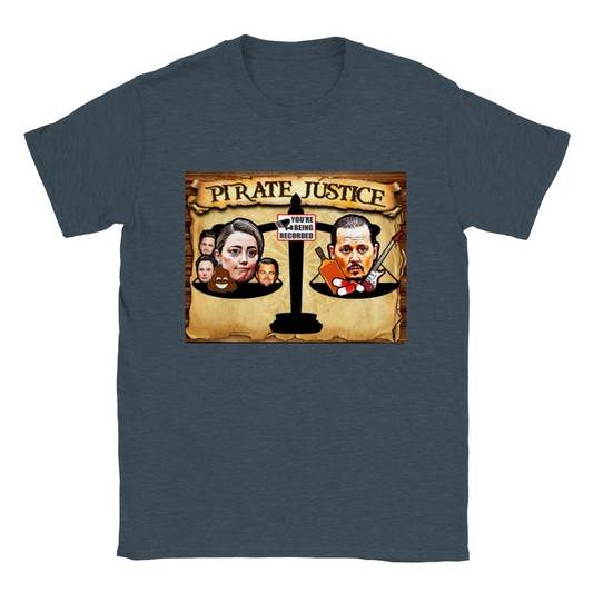 Depp VS Heard - Pirate Justice. Classic Unisex Crewneck T-shirt