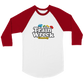 Train Wreck Comedy - Unisex 3/4 sleeve Raglan T-shirt