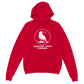 Cackling Crow Comedy - white logo - Classic Unisex Pullover Hoodie