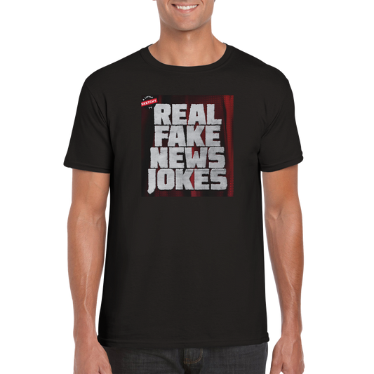 Sketchy TV "Real Fake News Jokes" - Classic Unisex Crewneck T-shirt