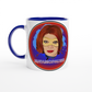 Ma'am -O- Pause!  White 11oz Ceramic Mug with Color Inside