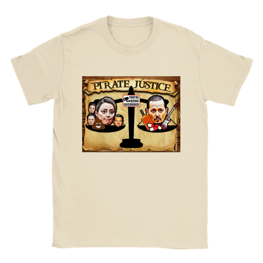 Depp VS Heard - Pirate Justice. Classic Unisex Crewneck T-shirt