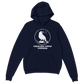 Cackling Crow Comedy - white logo - Classic Unisex Pullover Hoodie